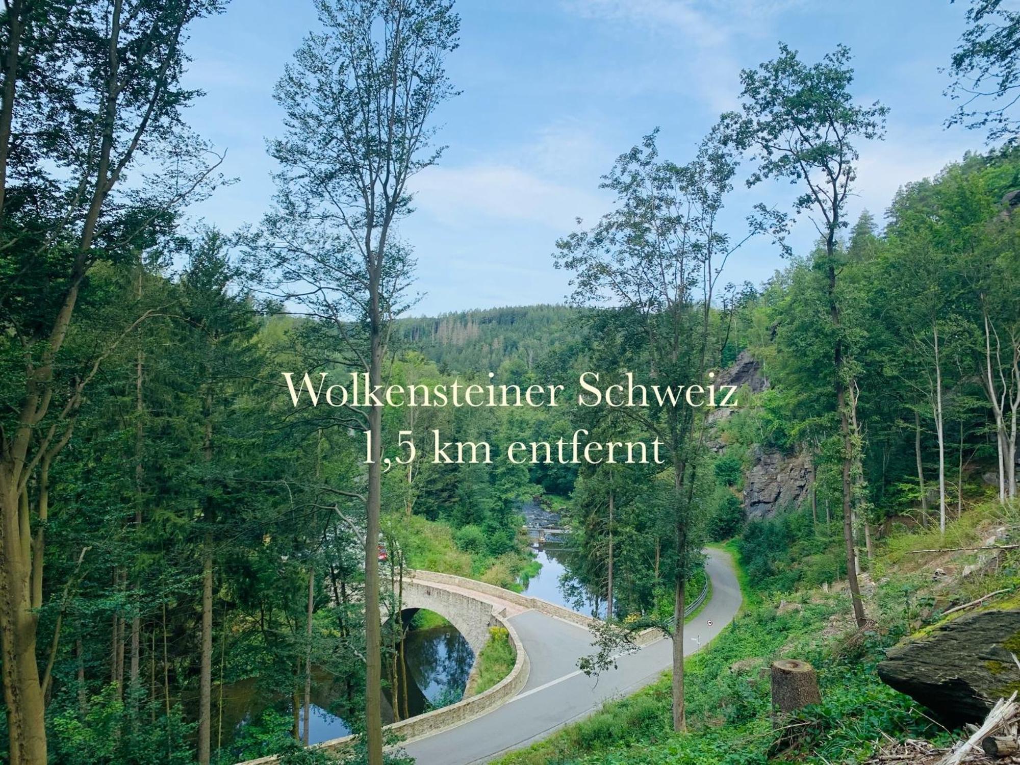 Am Schloss Wolkenstein, 75M2, 2Br, Babybett 외부 사진